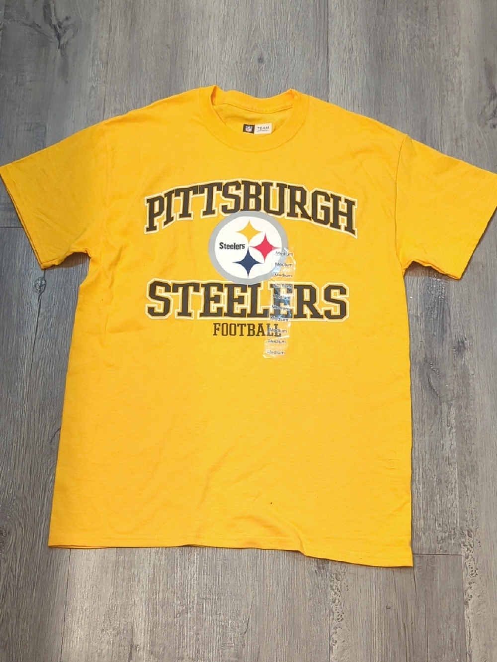 NFL Pittsburgh Steelers Short Sleeve Tee - Yellow and Black